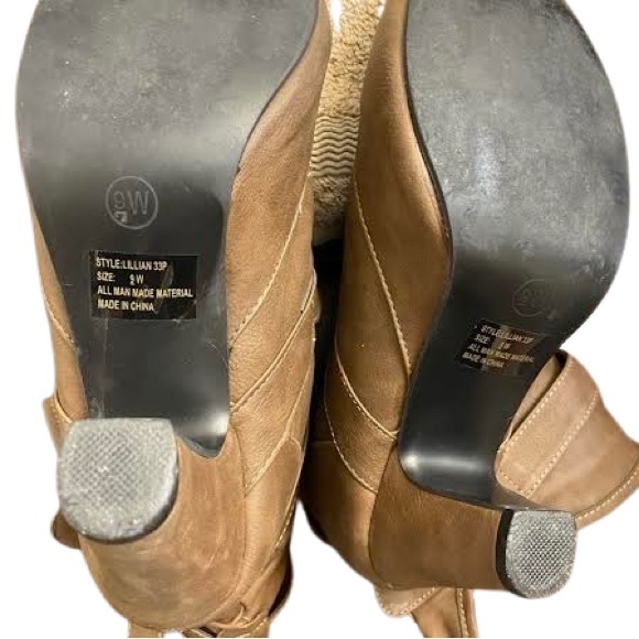 👢Leather Wide Calf Scrunched Belted Twisted X Boots - Picture 5 of 13